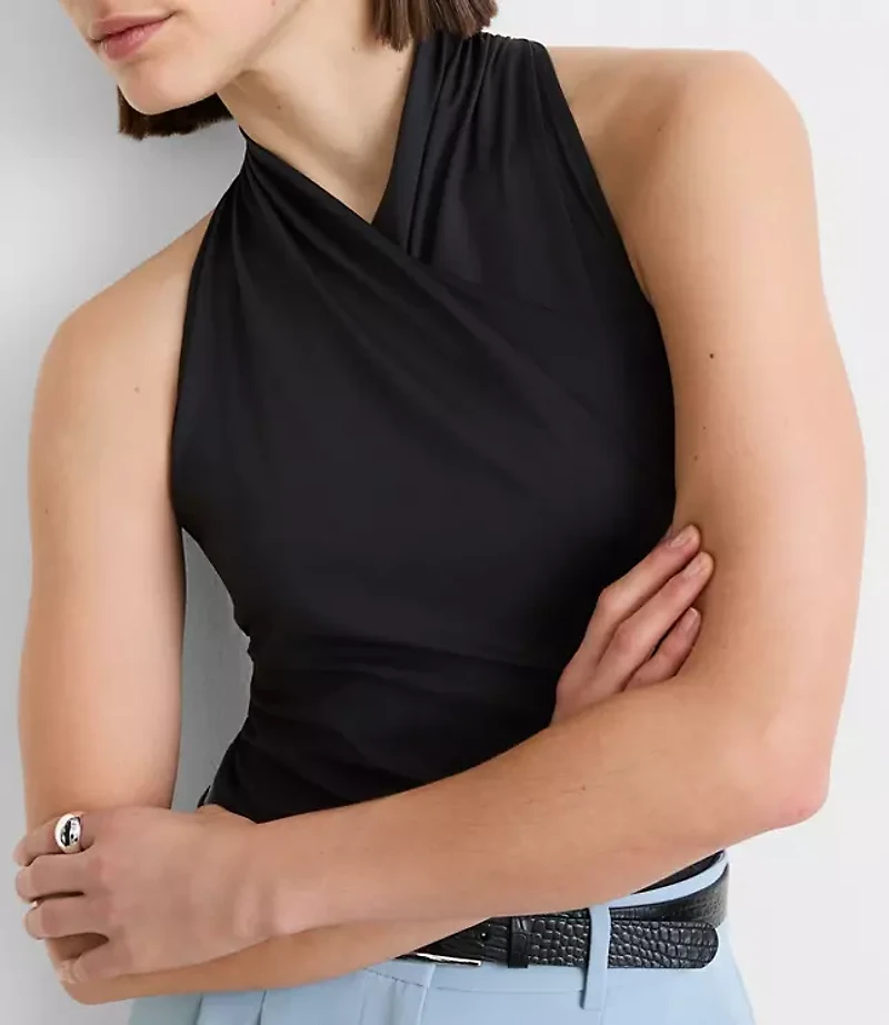 LOFT Versa 360 Knit Crossover Halter Top