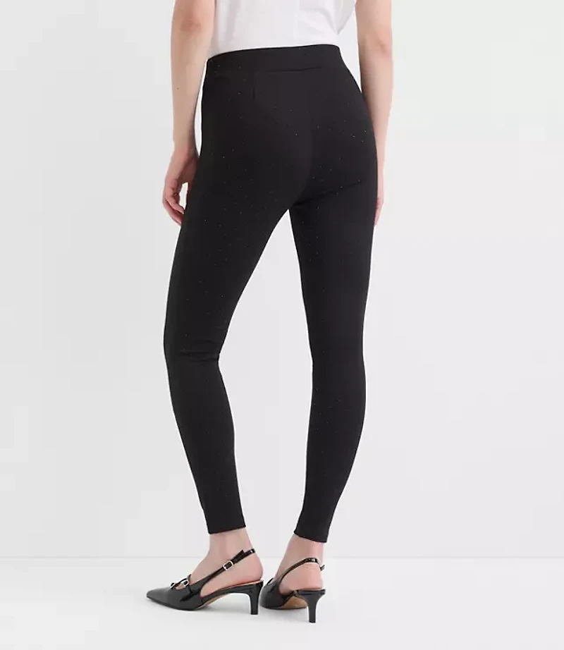 Petite Crystal Leggings Ponte