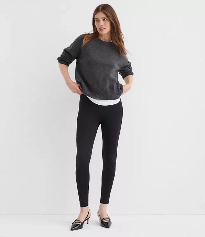 Petite Crystal Leggings Ponte