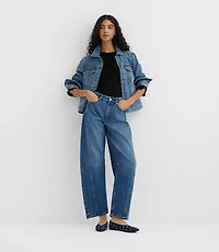 Rivete Denim Trucker Jacket Authentic Vintage Mid Wash