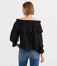 Ruffled Off The Shoulder Blouse