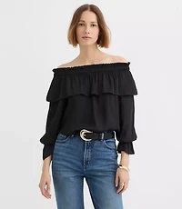 Ruffled Off The Shoulder Blouse