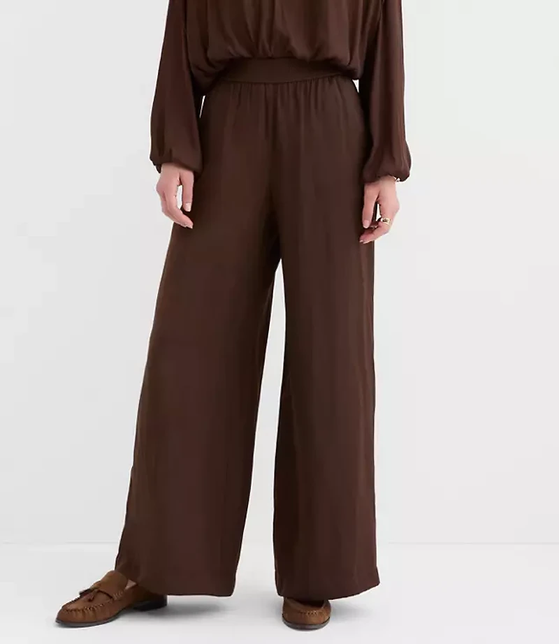 Pull On Wide Leg Pants