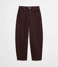 High Rise Barrel Jeans Iced Espresso