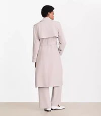 LOFT Versa Seasonless Stretch Trench Coat Stripe