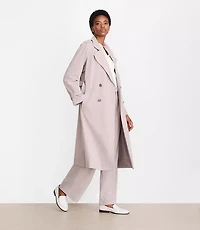 LOFT Versa Seasonless Stretch Trench Coat Stripe