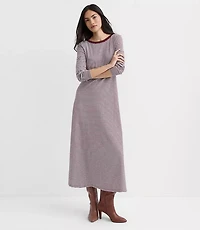 Striped Scoop Back Midi Dress