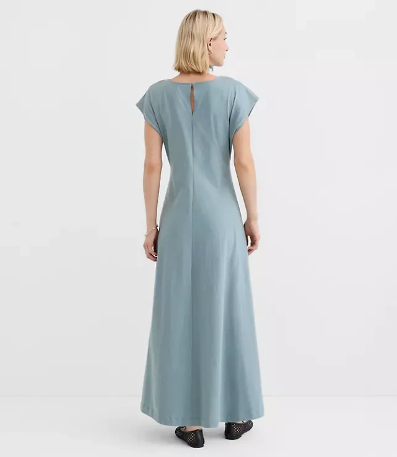 Seamed Sheath Maxi Dress