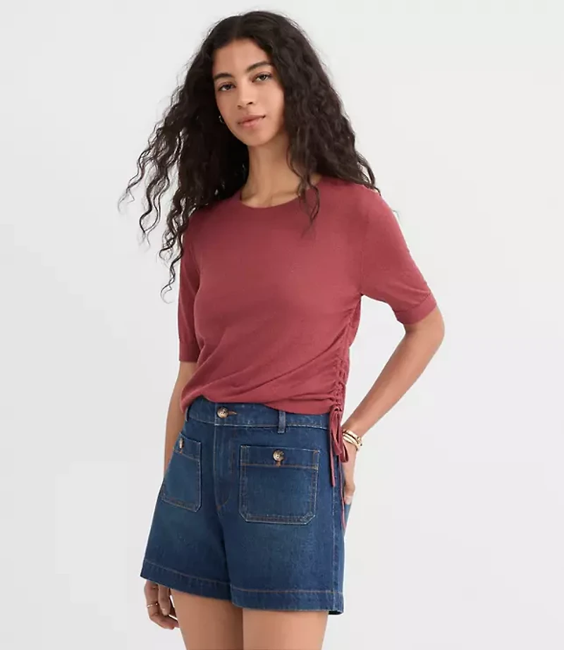 Side Tie Sweater Tee