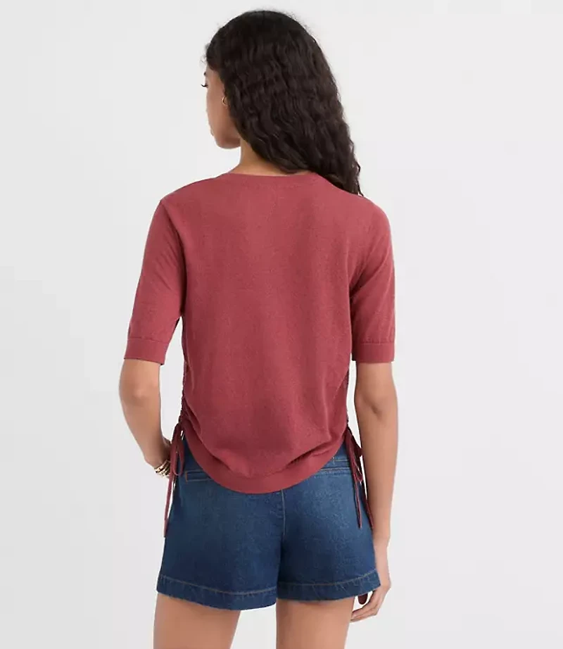 Side Tie Sweater Tee