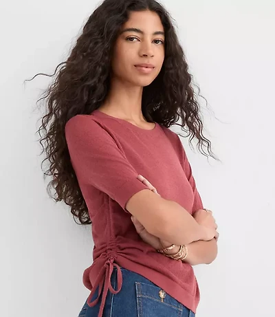 Side Tie Sweater Tee