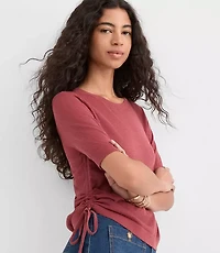 Side Tie Sweater Tee