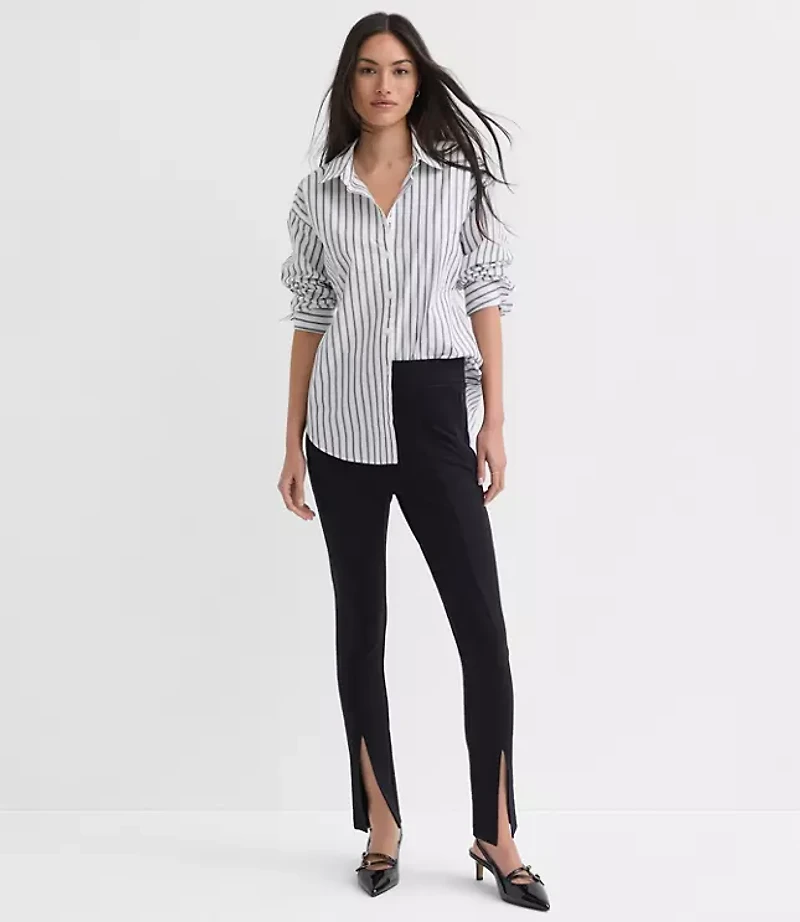 Split Hem Leggings Ponte