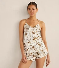 Haven Well Within Washable Silk Tropical Blooms Sleep Shorts
