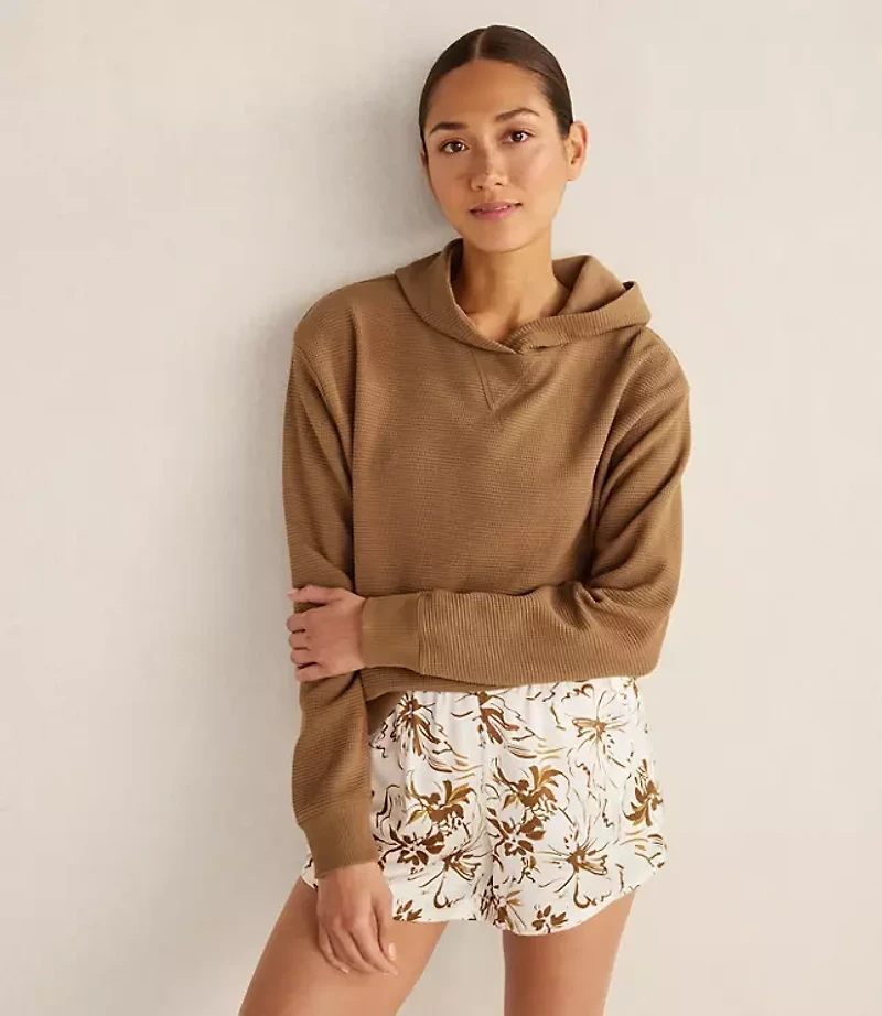 Haven Well Within Washable Silk Tropical Blooms Sleep Shorts