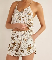 Haven Well Within Washable Silk Tropical Blooms Sleep Shorts