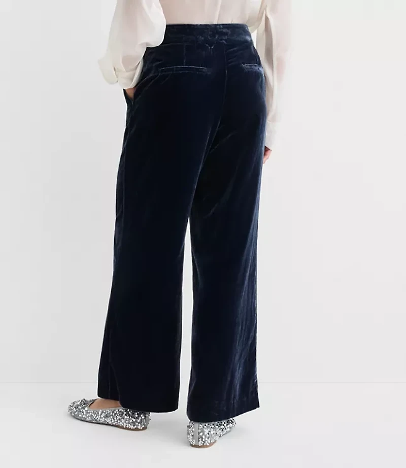 Tall Clean Wide Leg Pants Velvet
