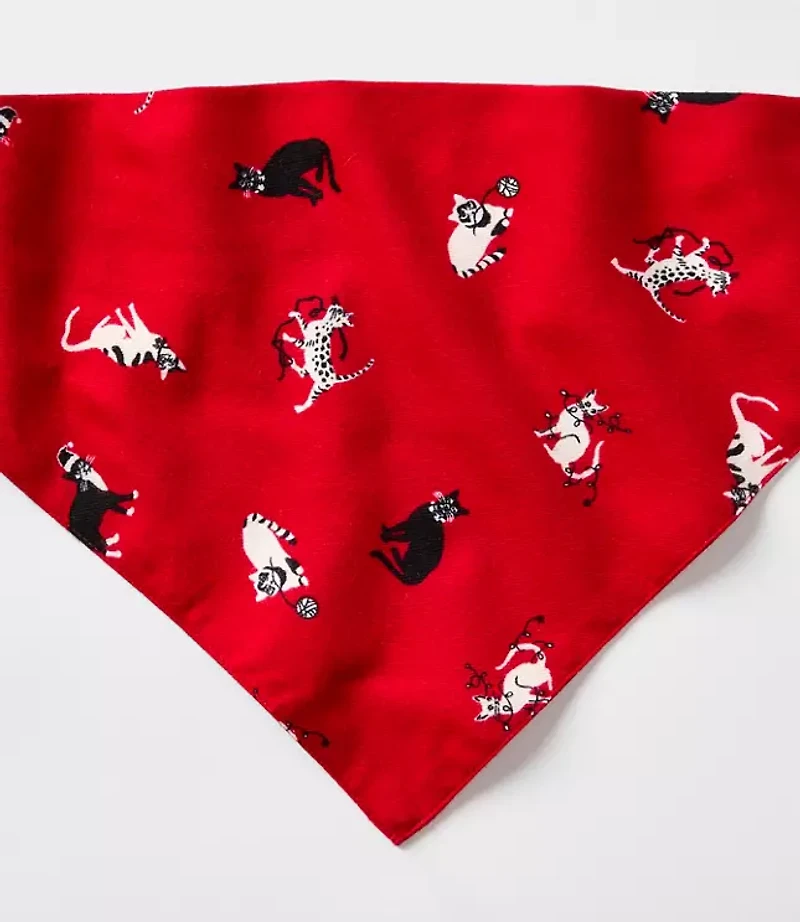 Holiday Kitten Dog Bandana
