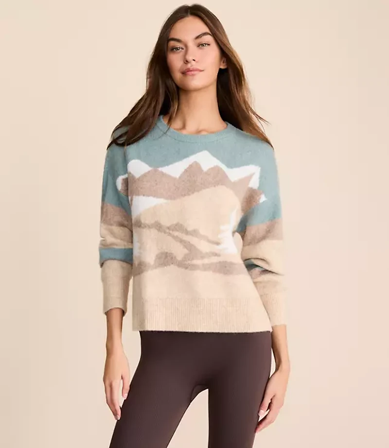 Lou & Grey Snowy Mountain Cloudstitch Sweater