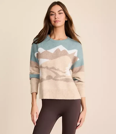 Lou & Grey Snowy Mountain Cloudstitch Sweater