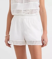 LOFT Beach Crochet Trim Shorts