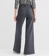 Curvy Palmer Wide Leg Pants Twill