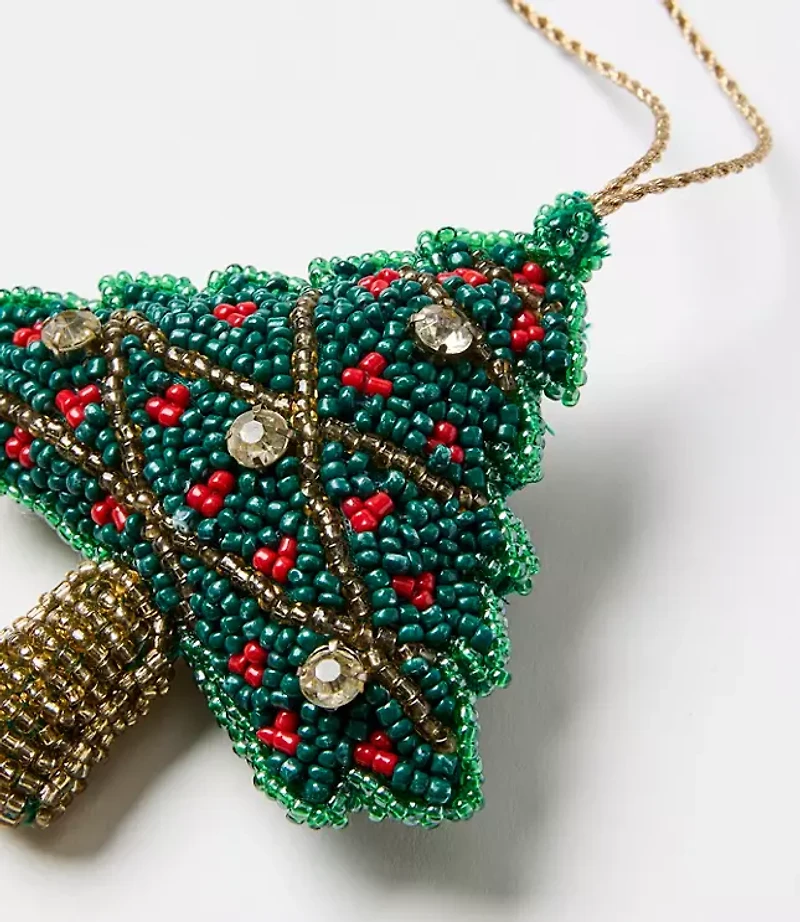 Holiday Tree Beaded Ornament