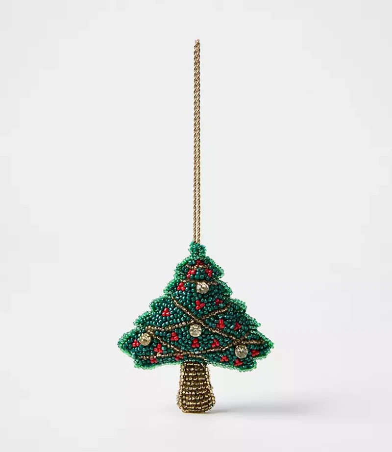 Holiday Tree Beaded Ornament