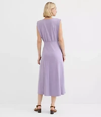 Side Paneled Midi Pocket Dress