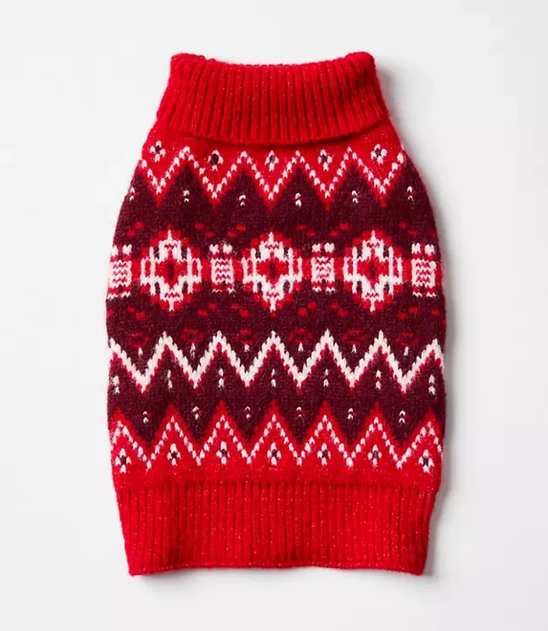 Fair Isle Dog Sweater