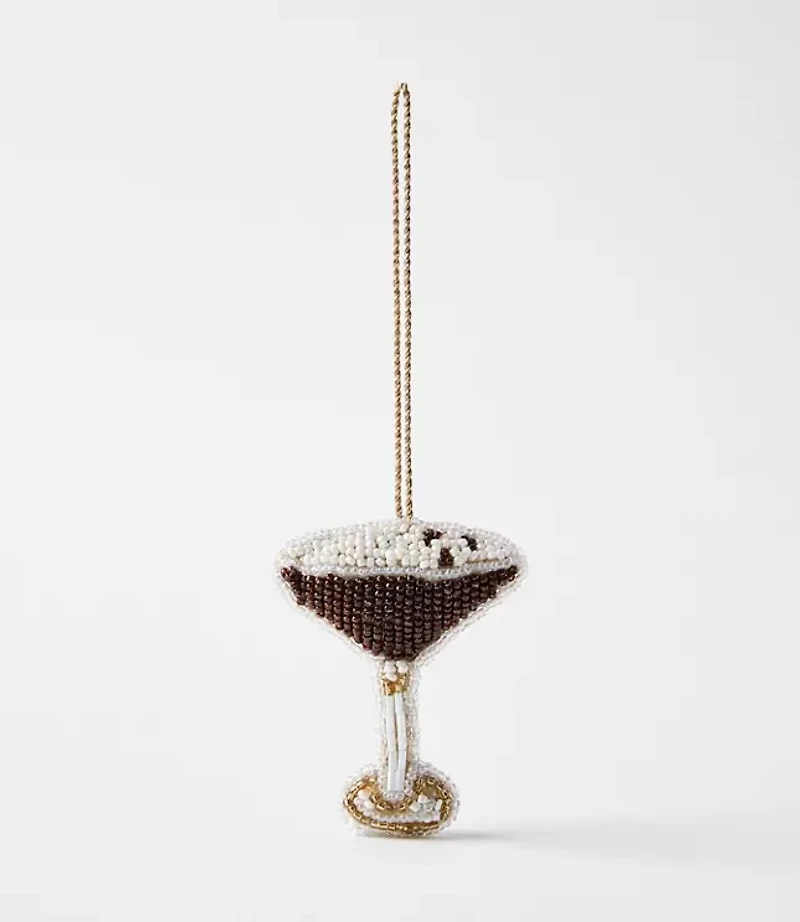 Espresso Martini Beaded Ornament