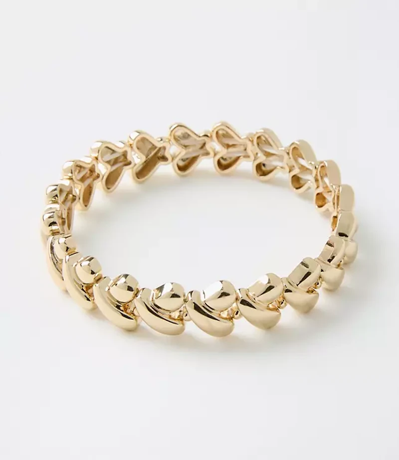 Metal Heart Stretch Bracelet