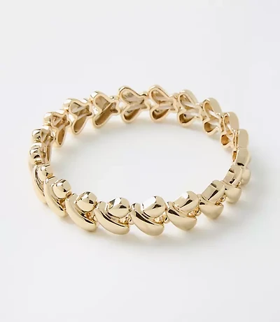 Metal Heart Stretch Bracelet