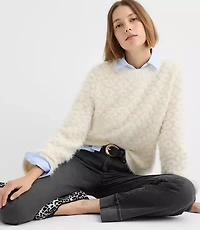 Petite Eyelash Jacquard Sweater