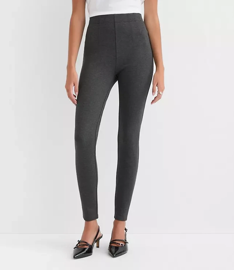 Petite Darted Leggings Heathered Ponte