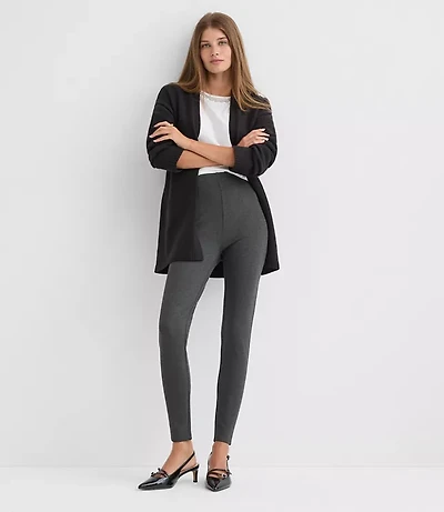 Petite Darted Leggings Heathered Ponte