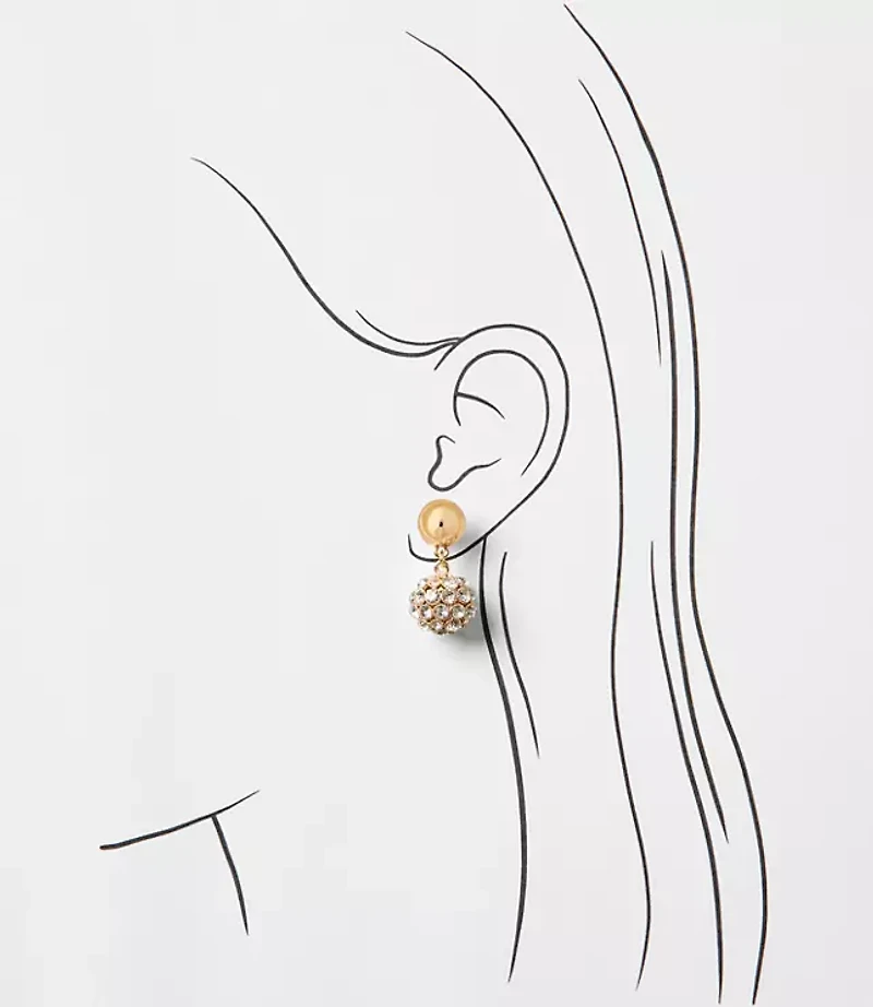 Sparkle Bauble Drop Earrings