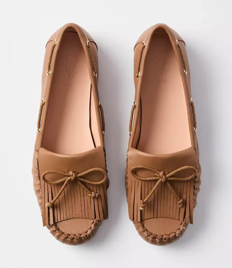 Fringe Bow Moccasins