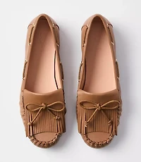 Fringe Bow Moccasins