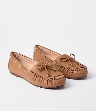 Fringe Bow Moccasins