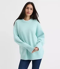 Petite Balloon Sleeve Tunic Sweater