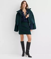 Plaid Welt Pocket Mini Skirt