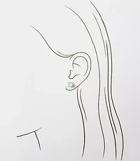 Multicolored Sparkle Stud Earring Set