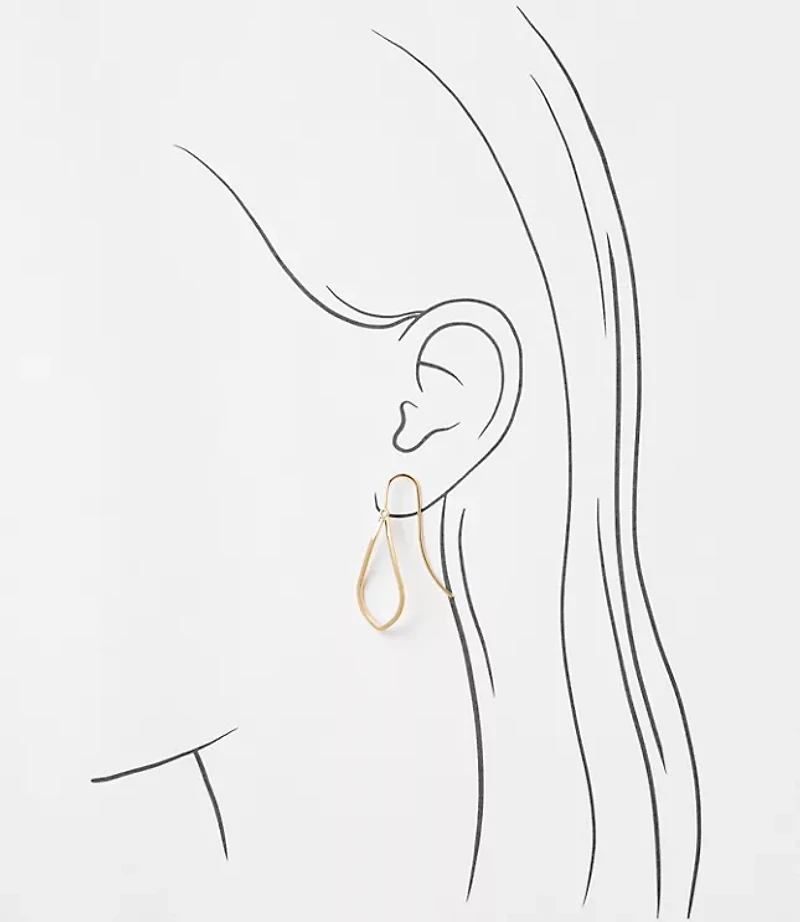 Open Drop Delicate Pull Through Earrings