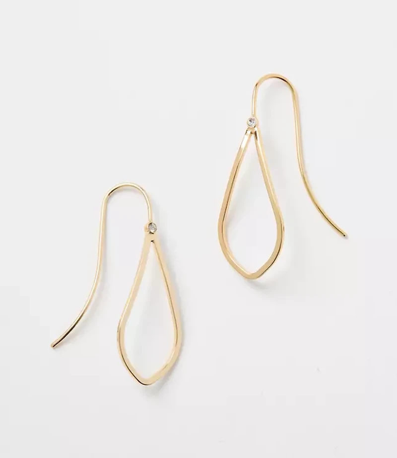 Open Drop Delicate Pull Through Earrings