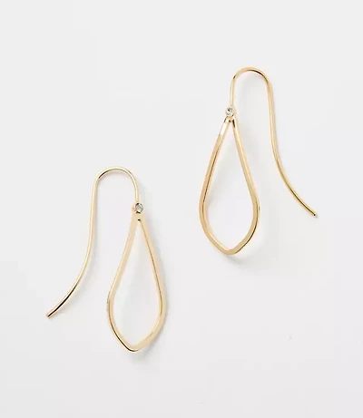 Open Drop Delicate Pull Through Earrings