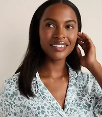 Haven Well Within Organic Cotton Jersey Blurred Floral Pajama Top