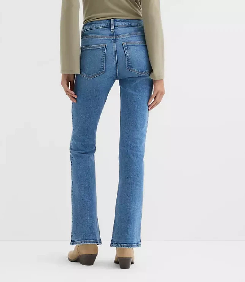 Rivete Curvy Mid Rise Boot Jeans Vintage Wash