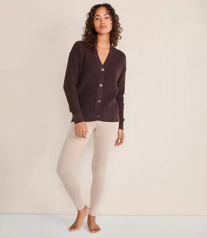 Haven Well Within Organic Cotton Shaker Stitch Cardigan