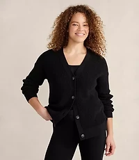 Haven Well Within Organic Cotton Shaker Stitch Cardigan